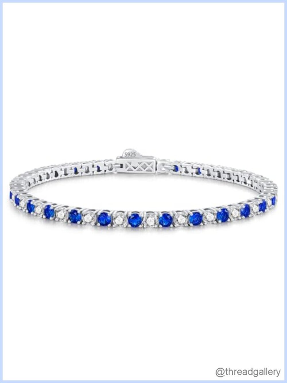 Sterling Silver Tennis Bracelet Gift for Wife